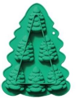 TAB. SILICONE 6 CAV. ARVORE DE NATAL VD#